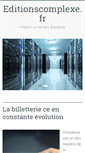 Mobile Screenshot of editionscomplexe.fr